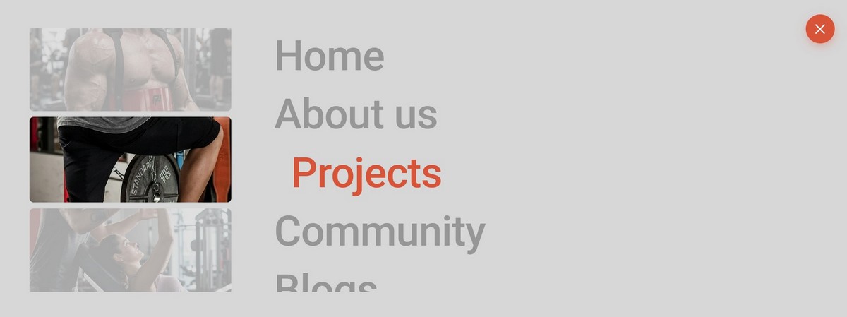 Hover Menu — Studio Gallery Mega dropdown menu